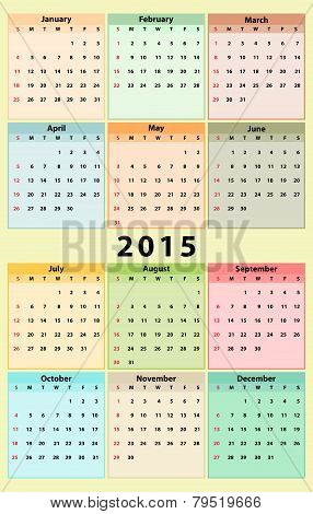 Annual Calendar 2015
