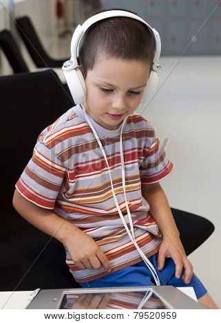 Child With Headphones