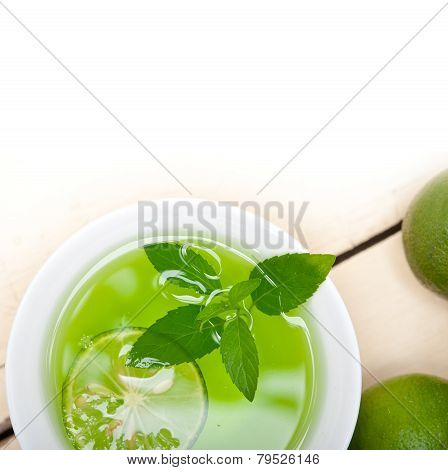 Mint Infusion Tea Tisane With Lime