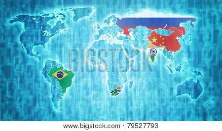 Brics Countries On World Map