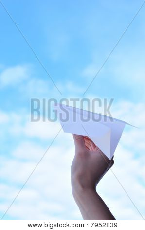 하늘의 종이 비행기