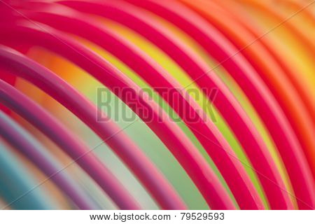 Colorful Red Color Circular Art Swirl Abstract