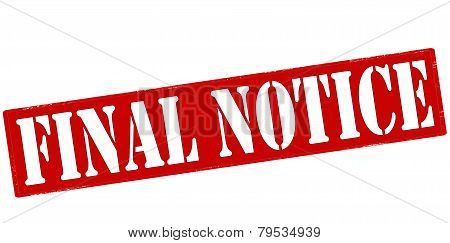 Final Notice