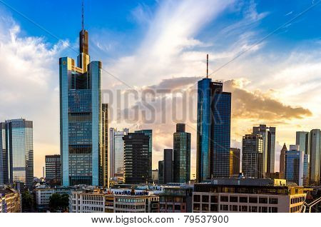 Aerial View Of Frankfurt