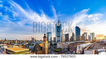 Aerial View Of Frankfurt
