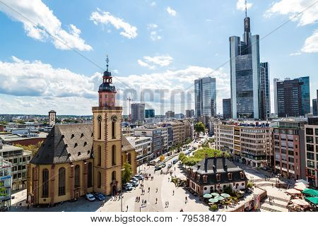 Financial District In Frankfurt