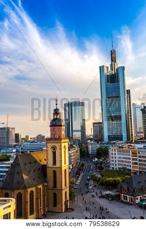 Aerial View Of Frankfurt