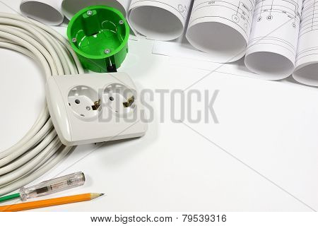 Drawing rolls, electrical hardware tools and appliances composition