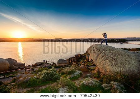 Man on the rock