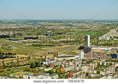 Vilnius City Capital Of Lithuania Aerial View