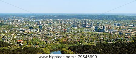 Vilnius City Capital Of Lithuania Aerial View
