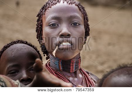Woman From Hamer Tribe