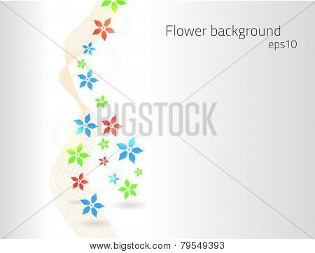 Flower background for your design. Fully vector, enjoy!