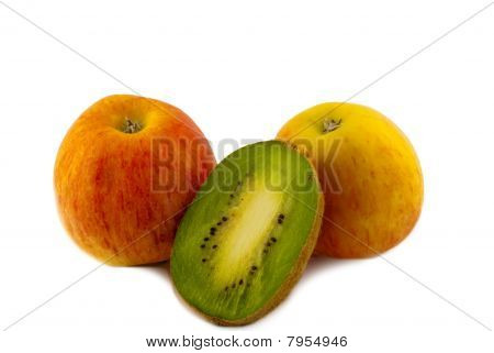 Twee appels en halve Kiwi