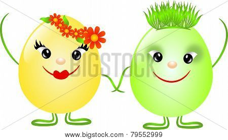 Easter Eggs Couple