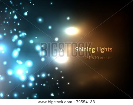 EPS10 vector shining lights