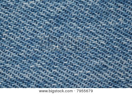 parte da estrutura de tecido denim azul de segmentos de azuis e brancos
