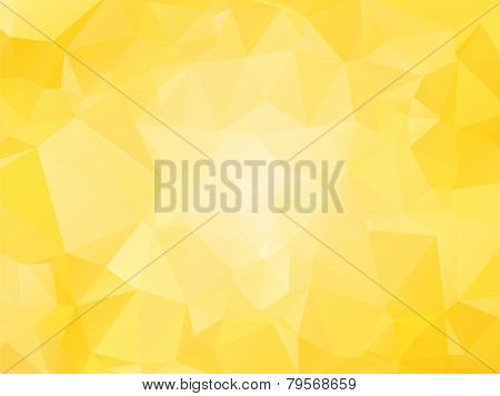 Yellow Background With Triagles - Sun Motif