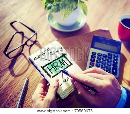 Human Resource Management HRM Strategy Planning Working Concept