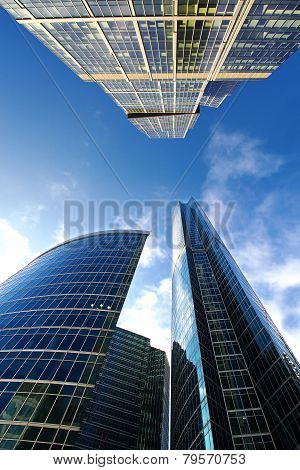 High-rise buildings.
