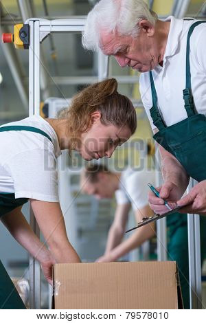 Production Workers In Manufacturing Centre