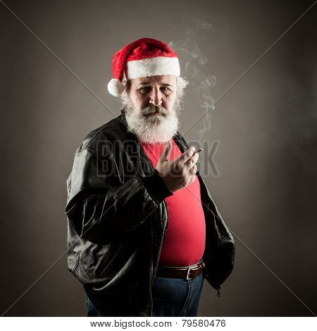 Grumpy Badass Santa Claus