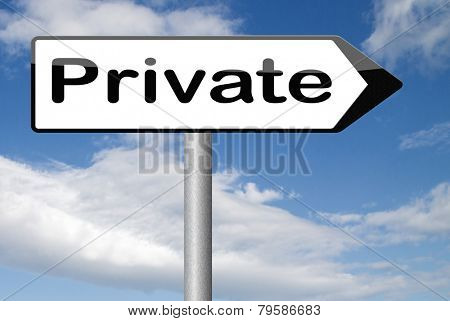private information restricted area personal data and info protect privacy 