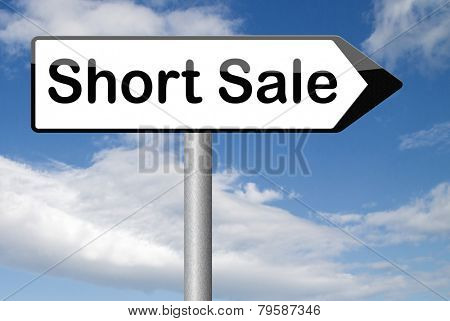 short sale reduced prices sales banner mortgage foreclosure and house reposession 