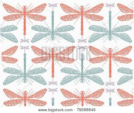 Dragonflies pattern
