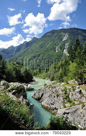 Soca/Isonzo river, Slovenia