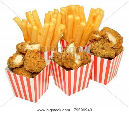 Chicken Nuggets And Fries