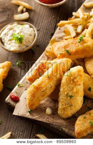 Crispy Fish And Chips