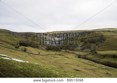 Malham Cove In Winter