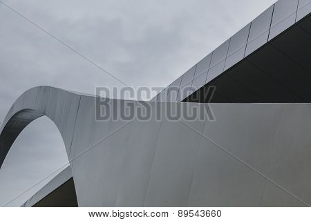 Architectural Detail Of A Brudge At Expo 2015 In Milan, Italy