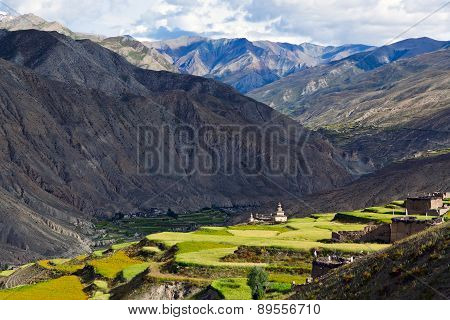 Saldang Village in Dolpo, Nepal
