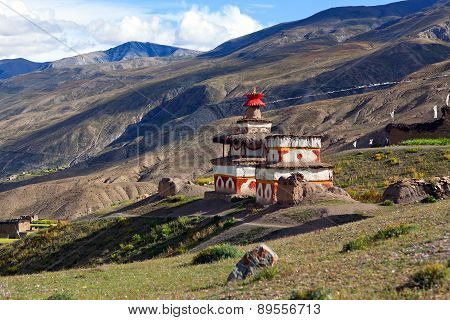 Ancient Bon Stupa in Dolpo, Nepal