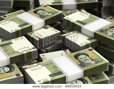 Stack Of Iranian Rial