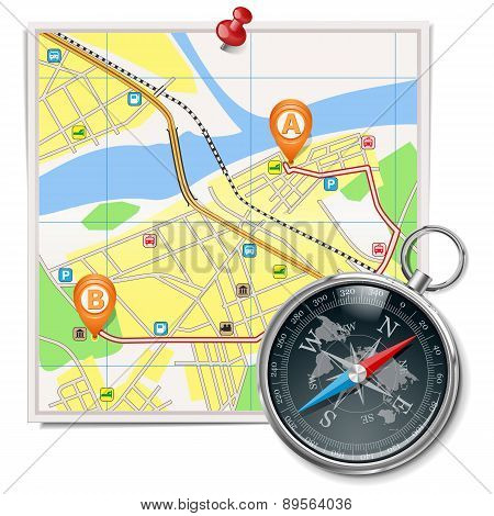 Vector Map and Compass