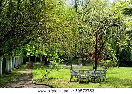 Lawn Furniture In Garden