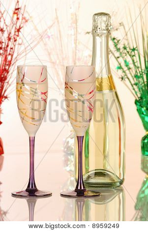 Festose bicchieri di Champagne
