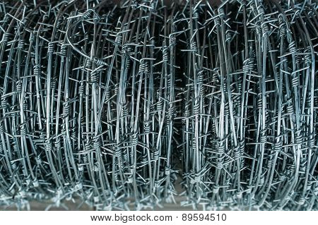 coil of barbed wire