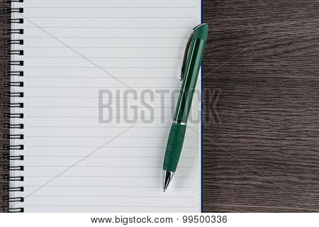 Lined Notebook And Pen, Checklist  Memo Reminder Memorandum