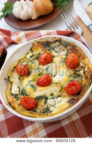 Kale Tomato Frittata