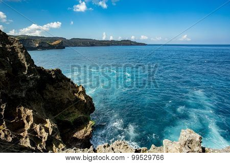 Coastline At Nusa Penida Island