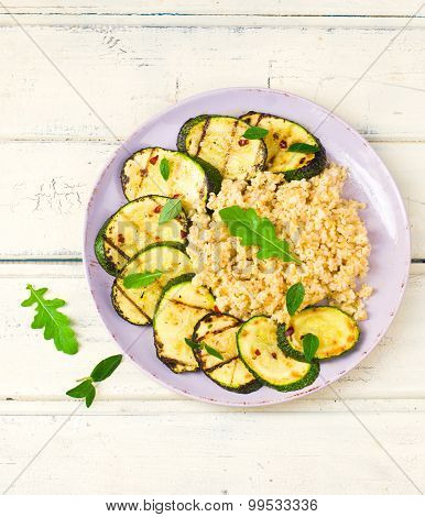 Burghul  With Grilled Vegetables