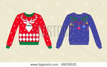 Christmas ugly sweaters