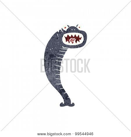 retro cartoon leech