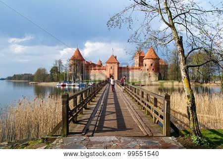 Trakai Castle View With Bridge