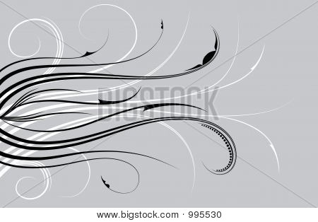 Abstrakt blomst baggrund, elementer For Design, vektor