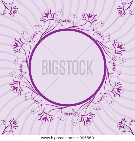 Floral ramme, Element For Design, vektor